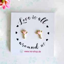 Boucles d´Oreilles Fruits Coeur Aile d'anges mini
