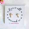 Boucles d´Oreilles Fruits Coeur Aile d'anges mini