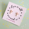 Boucles d´Oreilles Fruits Coeur Aile d'anges mini