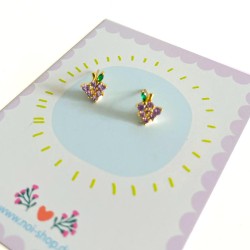Boucles d´Oreilles Fruits Grape Mini