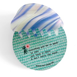 Hair clip diagonal stripe mix