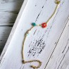 Bracelet Goldbead Fancy flower mix