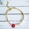 Bracelet Perles Dorées Fancy flower mix