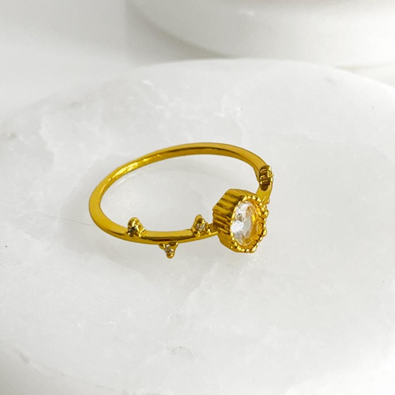 Ring silber white sweet