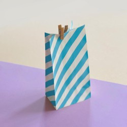 Paper bags, single, blau, 50 pieces