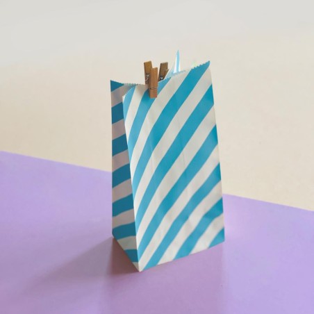 Paper bags, single, blau, 50 pieces