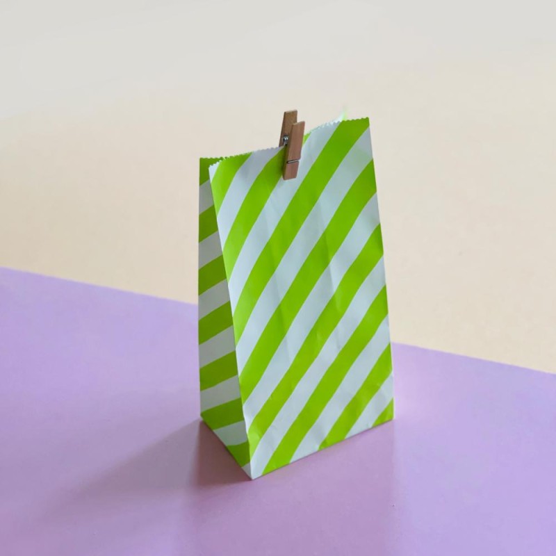 Paper bags, single, grün, 50 pieces