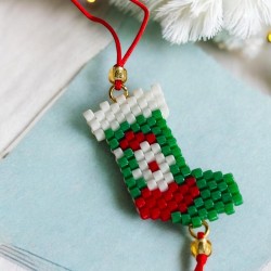 Bracelet Beads Xmas Shoe