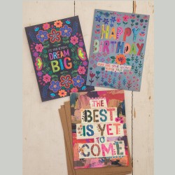 Cartes de vœux avec enveloppe Birthday SET de 3