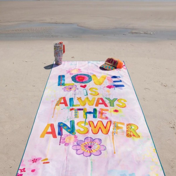 Yoga/Beach Towel Love is the answer