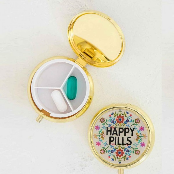 Tablettendöschen Circle Happy Pills
