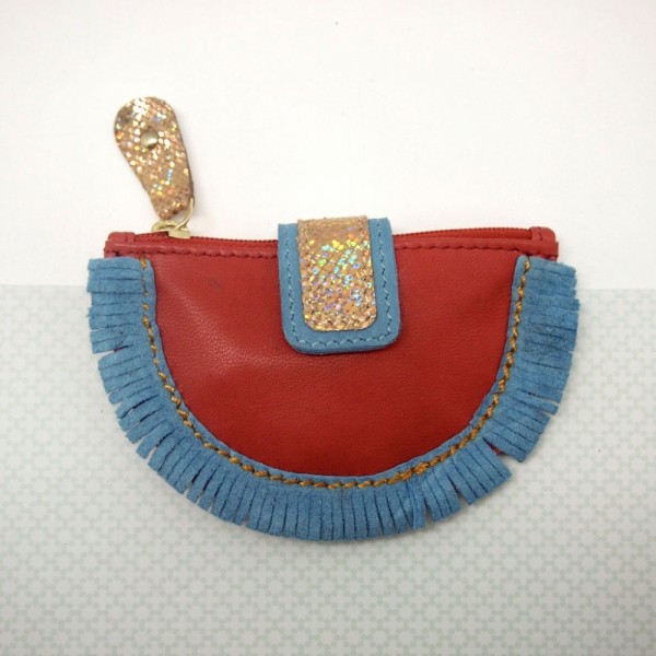 Zip Täschchen Halfmoon ziegel
