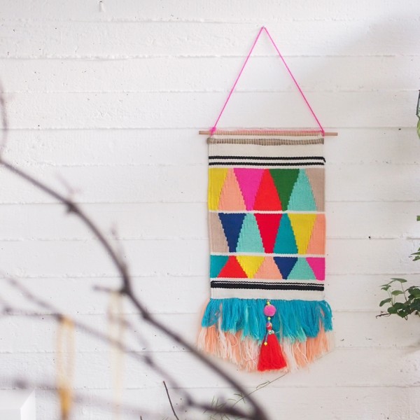 Wandbehang Woven Triangle