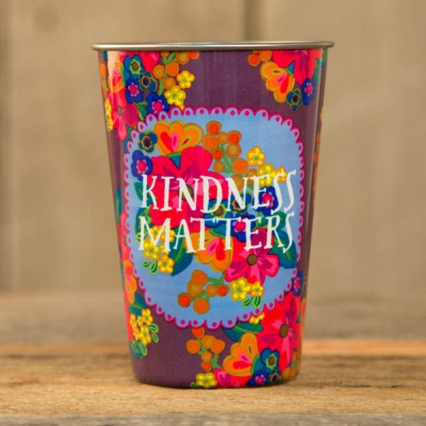 Becher aus Edelstahl Kindness matters