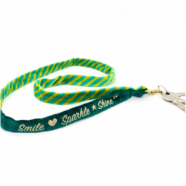 Schlüsselband Lanyard Stripe Sparkle