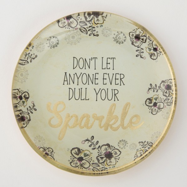 Glaschale- Round Sparkle