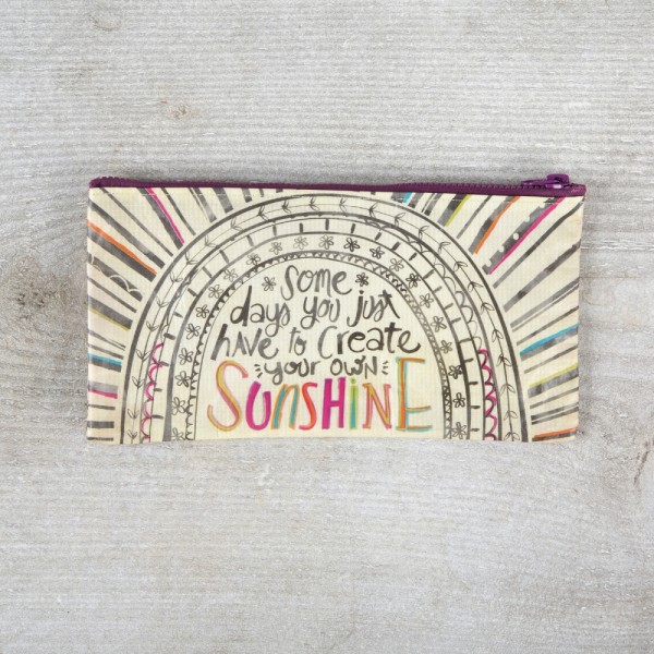 Recycled Zip Täschchen Sunshine