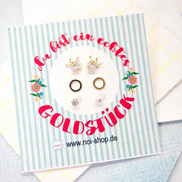 Ohrringe Mini Crown