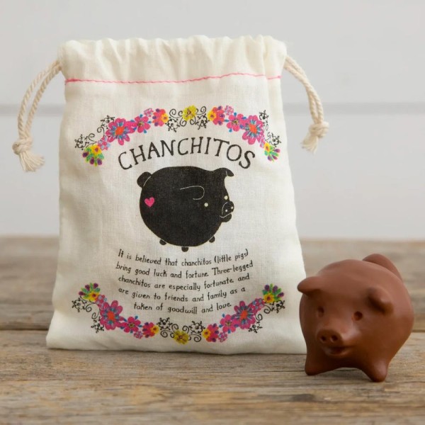 Talisman Lucky Pig im Geschenkbeutel 