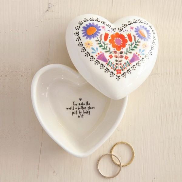 Keramikschälchen Box Heart World Better