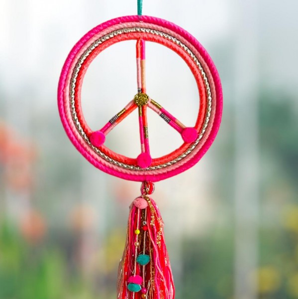 Dekoration Peace Wool Wrap pink