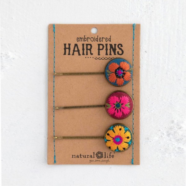 Haarspange Bobby pin Embroidered