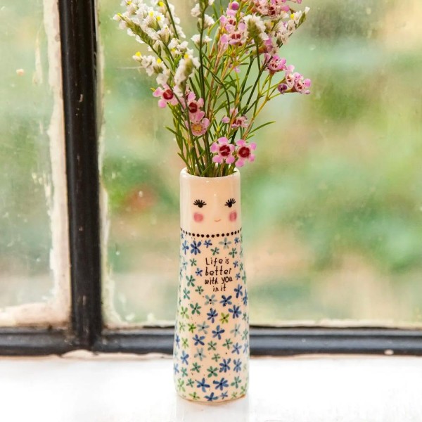 Vase Folk Friend Bud Vase Life Is Better