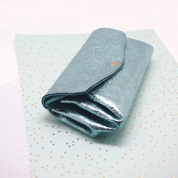Portemonnaie Bubble metallic 2flap lg