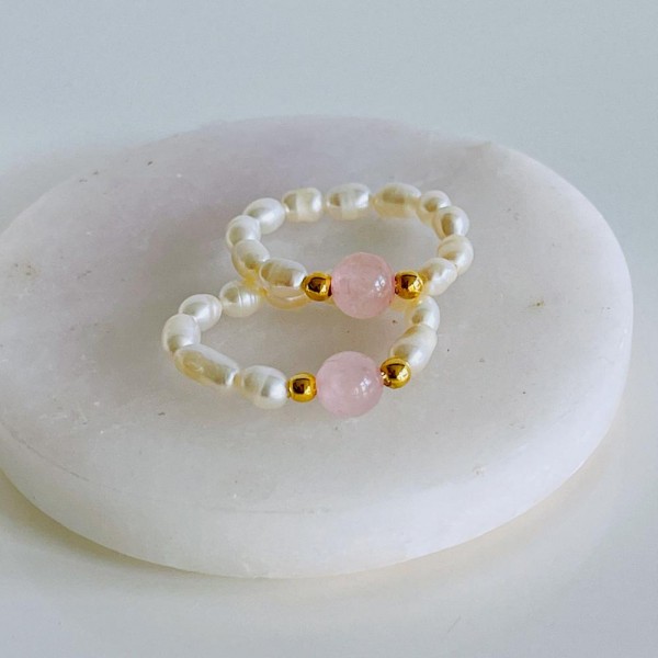 Ring Natural Stone elastic 23
