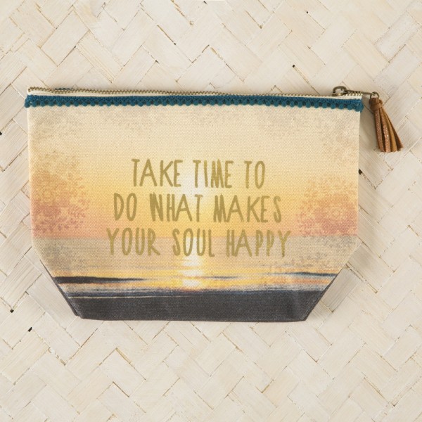 Täschchen Indi Blue Pouch take Time