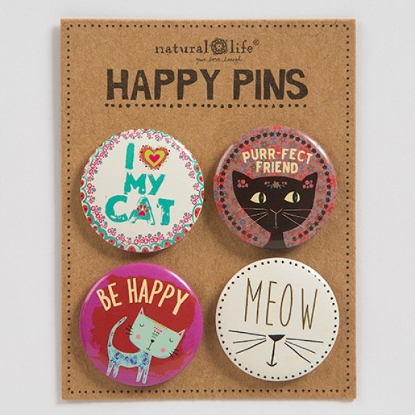Pin Set Happy Cat