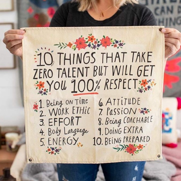 Wandbehang Canvas 10 Things