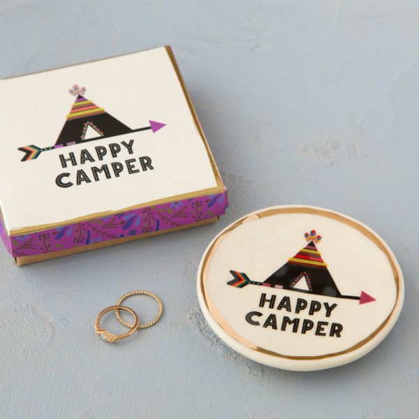 Keramikschälchen Trinket Happy Camper