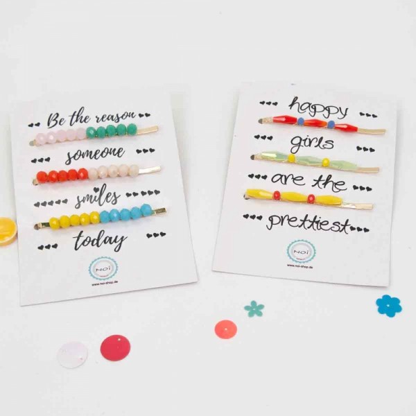 Haarclip Emaille Set3