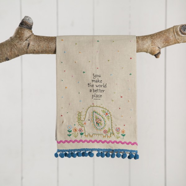 Leinen-Geschirrhandtuch- linen towels Elefant