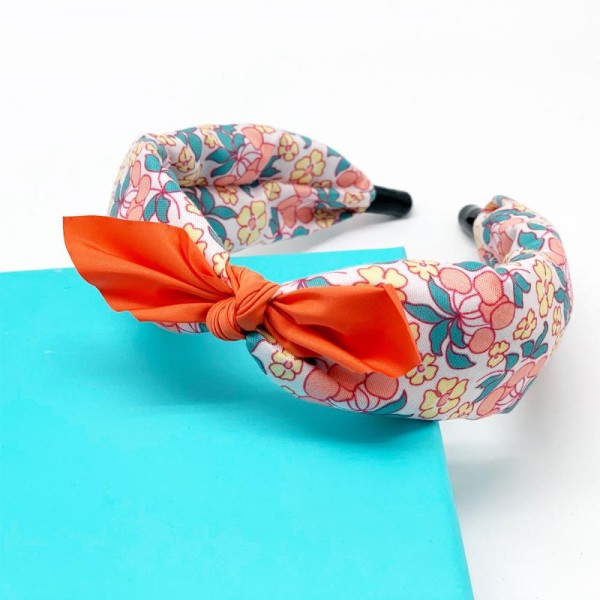 Haarreif Mille Fleur orange