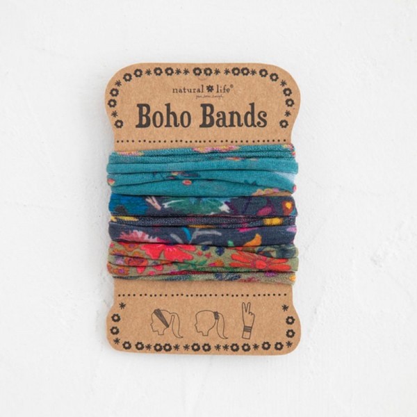 Stirn- und Haarband Boho Band Turk/Navy/Tan