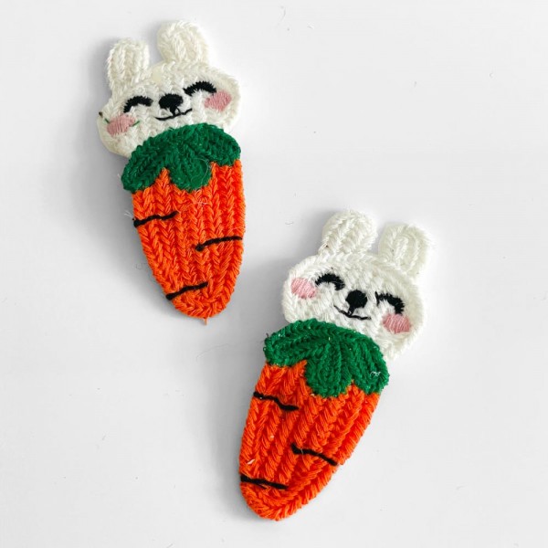 Haarclip crochet Carrot
