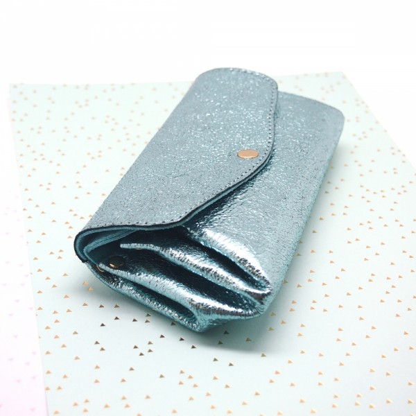 Portemonnaie Bubble metallic 2flap mini