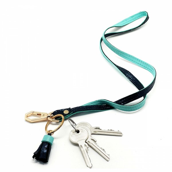Schlüsselband BUBBLE long teal