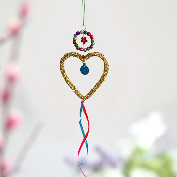 Dekoration Funkel gold heart Ornament