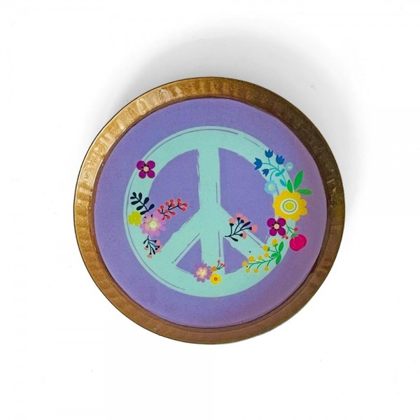 Minischale rund Peace