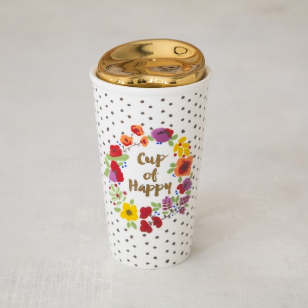 Thermobecher Keramik Cup of Happy