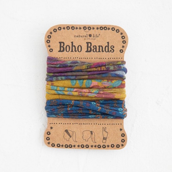 Stirn- und Haarband Boho Band Sage/Mustard/Navy