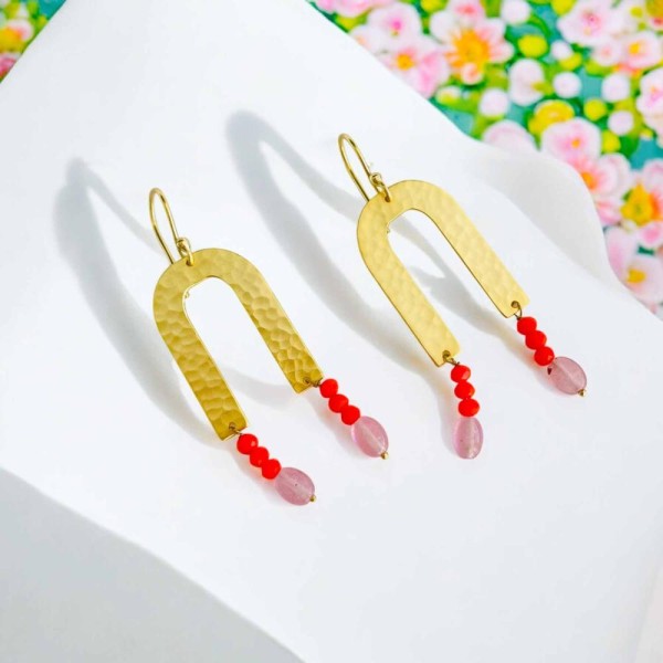 Ohrringe ART N bead red