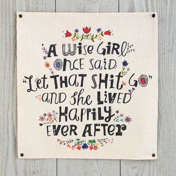 Wandbehang Canvas A Wise Girl